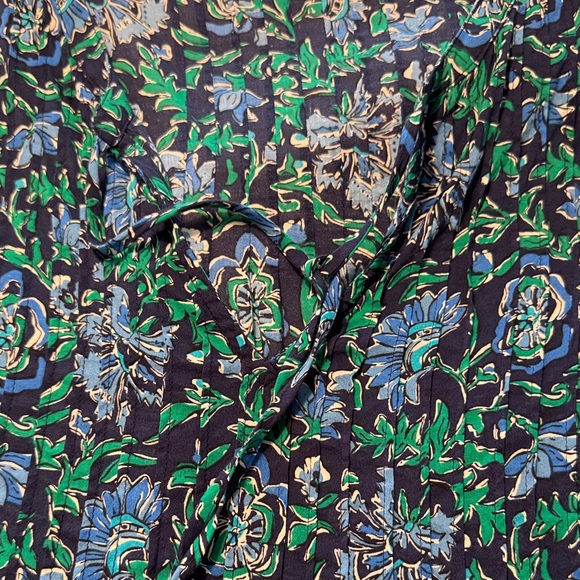 Vineyard Vines Blue Floral, Green Striped, and White Eyelet Blouses - Picture 7 of 8